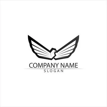 Falcon Logo Template vector Stock Illustration