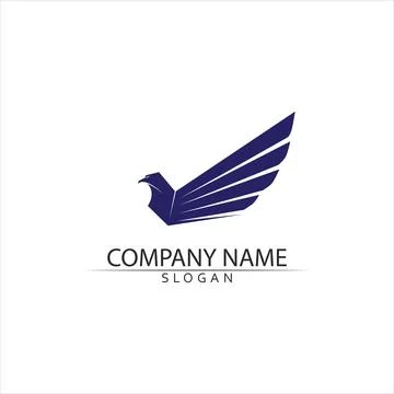 Falcon Logo Template vector Stock Illustration