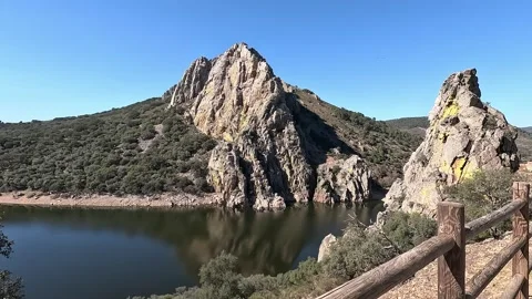 Falcon rock from viewpoint Stock Footage 271062824