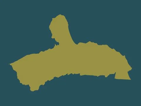 Falcon, Venezuela. Solid color shape Stock Illustration