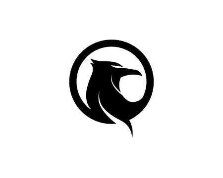 Falcon Wing Logo Template vector icon design Illustrazione stock