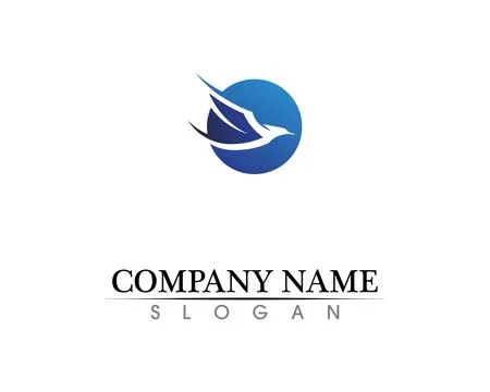 Falcon Wing Logo Template vector icon design Stock Illustration