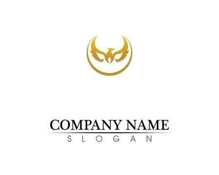 Falcon Wing Logo Template vector icon design Stock Illustration