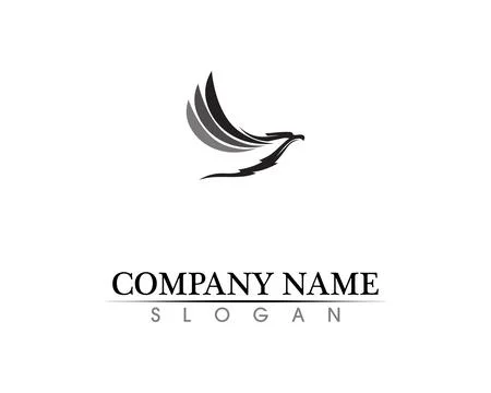 Falcon Wing Logo Template vector icon design Illustrazione stock