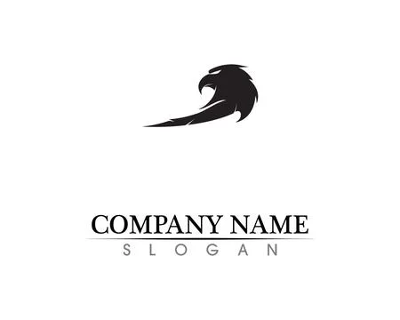 Falcon Wing Logo Template vector icon design Illustrazione stock
