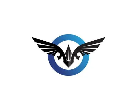 Falcon Wing Logo Template vector icon design Stock Illustration