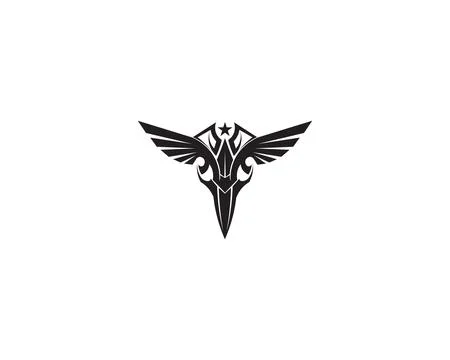 Falcon Wing Logo Template vector icon design Illustrazione stock