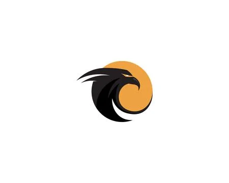 Falcon Wing Logo Template vector icon design Illustrazione stock