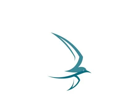 Falcon Wing Logo Template vector icon design Illustrazione stock