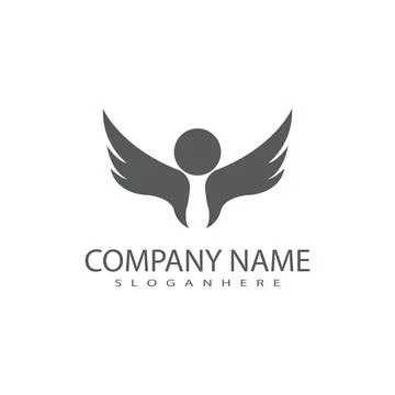 Falcon Wing Logo Template vector 스톡 일러스트