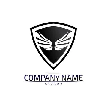 Falcon Wings Logo Template vector icon logo design app 스톡 일러스트