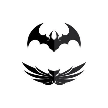 Falcon Wings Logo Template vector icon logo design app Illustrazione stock