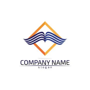 Falcon Wings Logo Template vector icon logo design app Illustrazione stock