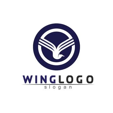 Falcon Wings Logo Template vector icon logo design app 스톡 일러스트