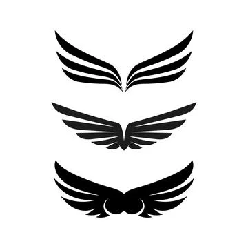 Falcon Wings Logo Template vector icon logo design app 스톡 일러스트