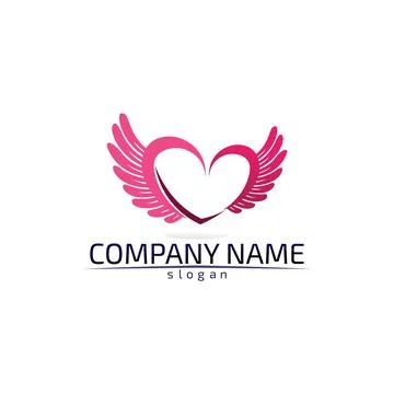 Falcon Wings Logo Template vector icon logo design app Illustrazione stock
