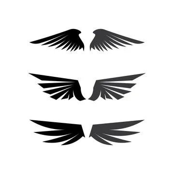 Falcon Wings Logo Template vector icon logo design app 스톡 일러스트