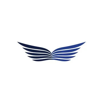 Falcon Wings Logo Template vector icon logo design app イラスト素材