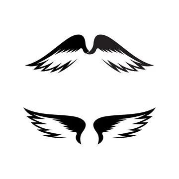 Falcon Wings Logo Template vector icon logo design app Stock Illustration
