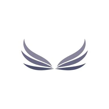 Falcon Wings Logo Template vector icon logo design app Illustrazione stock