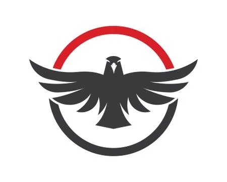 Falcon,eagle logo icon vector illustration design Stock Illustration