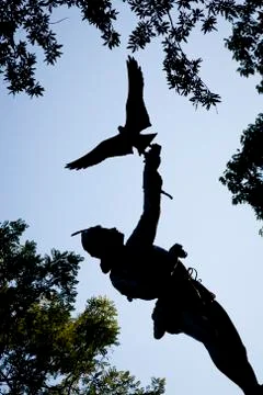 The Falconer Statue Stock Photos