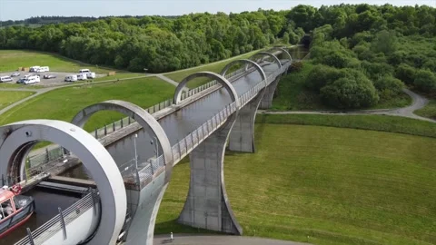 Falkirk The Wheel 6 動画素材 318908256