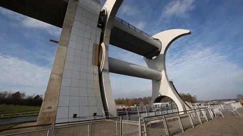 The Falkirk Wheel Video stock 105674353