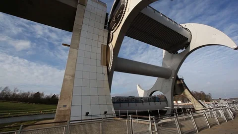 The Falkirk Wheel Video stock 105785286