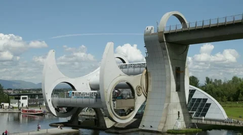 Falkirk Wheel Timelapse Video stock 11510098