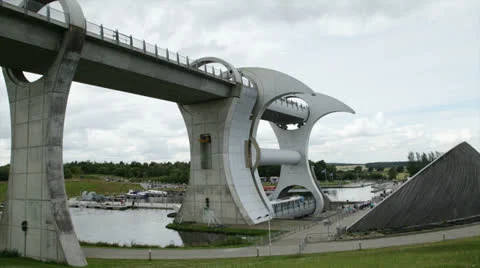 Falkirk Wheel Timelapse Video stock 25005887