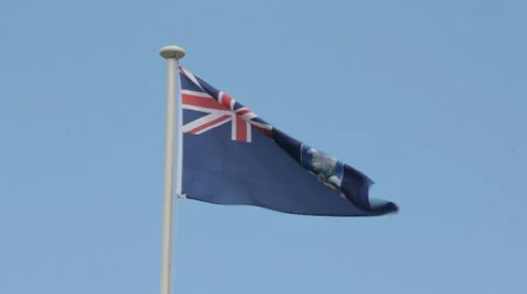 Falklands flag Video stock 11286584