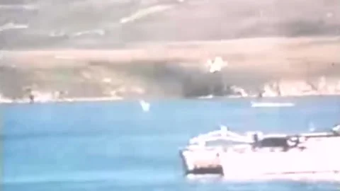 Falklands War. The offensive of the British troops. Apr1982  (13) Video stock 232879172
