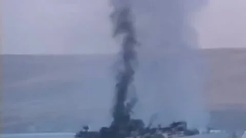 Falklands War. The offensive of the British troops. Apr1982  (14) Video stock 232879180