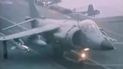 Falklands War. The offensive of the British troops. Apr1982  (21) Video stock 232879224