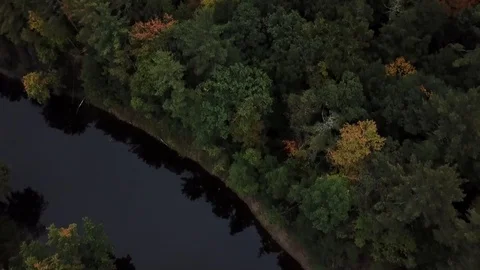 Fall in the Adirondack Mountain range Video stock 105834306