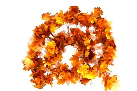 Fall  alphabet letter A Stock Illustration