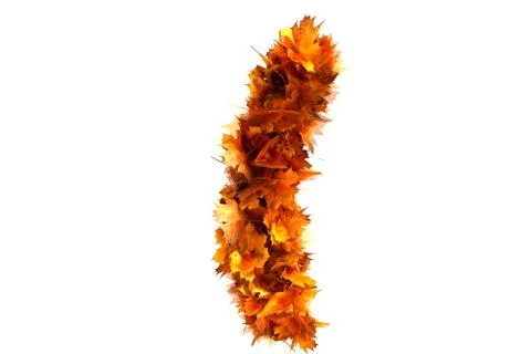 Fall  alphabet letter ( Stock Illustration