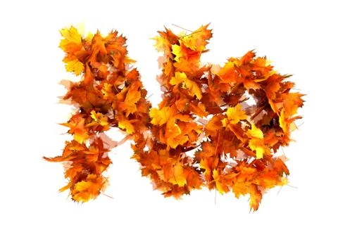 Fall  alphabet letter № Stock Illustration