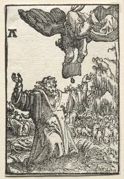 The Fall and Redemption of Man: The Message of the Angel to Joachim, c. 151.. イラスト素材