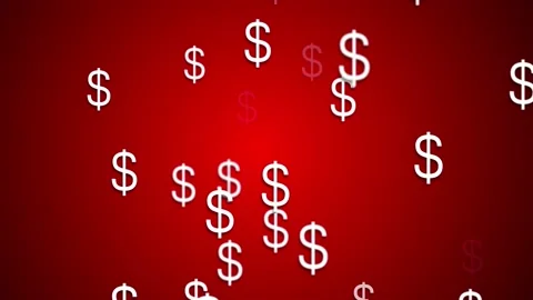 Fall and weakening of the dollar. Economic crisis Stock Footage 137464267