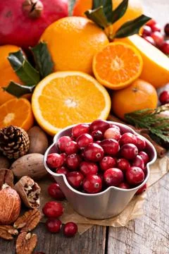 Fall and winter ingredients still life Stock Photos