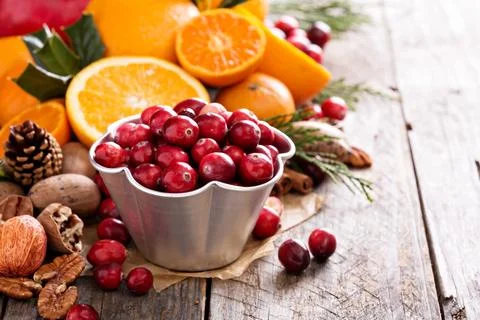 Fall and winter ingredients still life Stock Photos