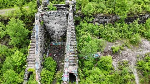 Fall Apart - Split Rock Quarry - Syracuse, NY Foto stock