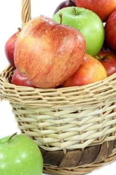 Fall apples assorts close view. Stock Photos