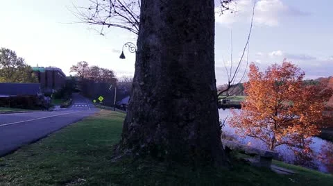 Fall / Autum Lake Stock Footage 19648194