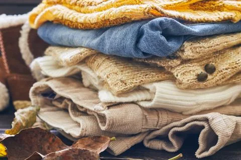 Fall baby clothes Stock Photos