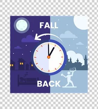 Fall back concept Stock Illustration