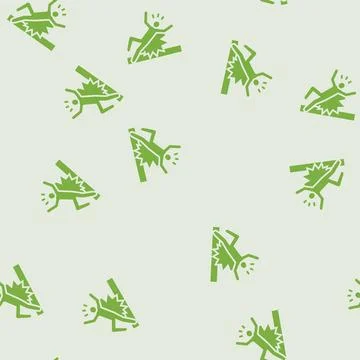 Fall back man accident glyph seamless pattern Stock Illustration