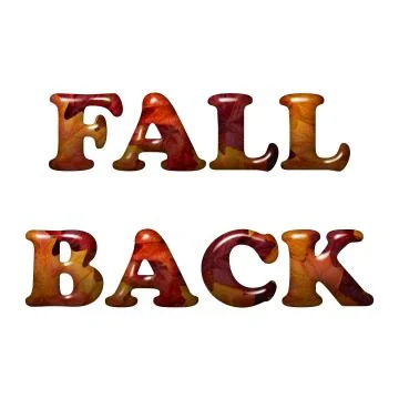Fall Back Time Change Stock Illustration